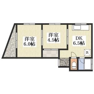 2DK 間取り図