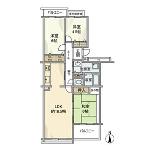 3LDK 間取り図