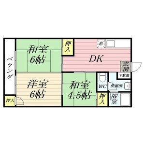 3DK 間取り図