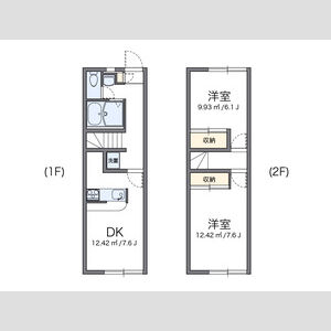 2DK 間取り図