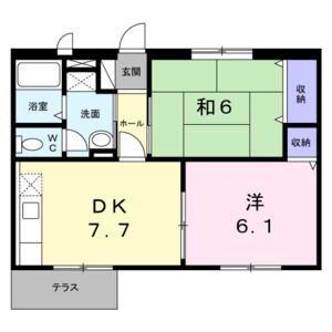 2DK 間取り図