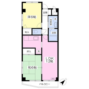 2LDK 間取り図
