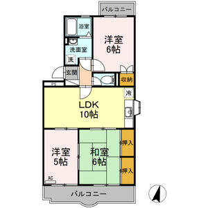 3LDK 間取り図
