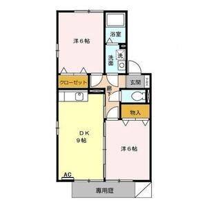 2DK 間取り図