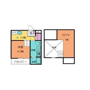 1K 間取り図