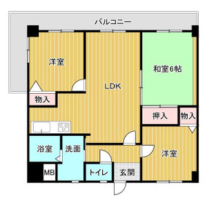 3LDK 間取り図