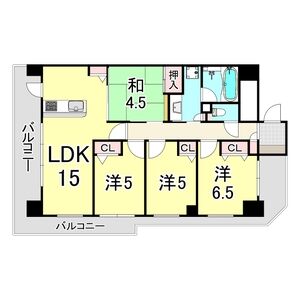 4LDK 間取り図