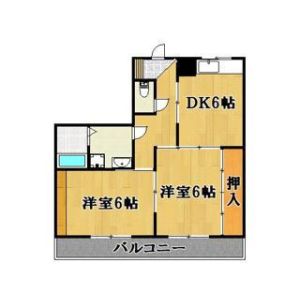 2DK 間取り図