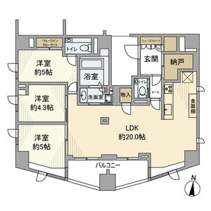 3LDK 間取り図