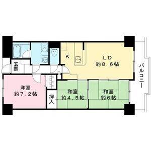 3LDK 間取り図