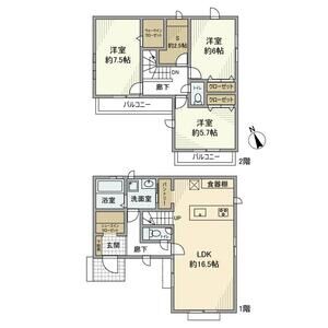 3LDK 間取り図