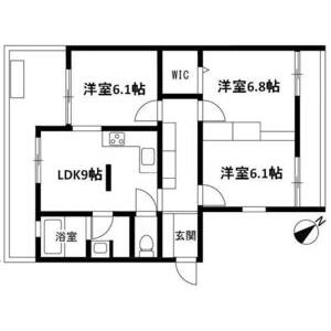 3LDK 間取り図
