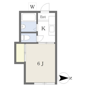 1K 間取り図