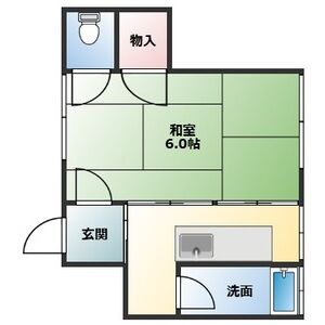 1K 間取り図
