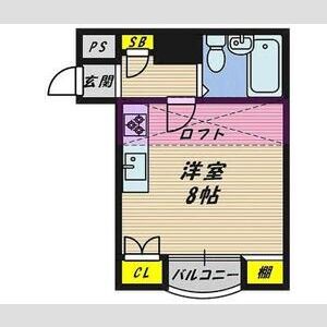ワンルーム 間取り図