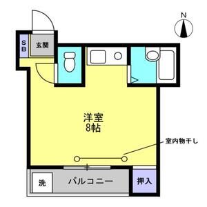 ワンルーム 間取り図
