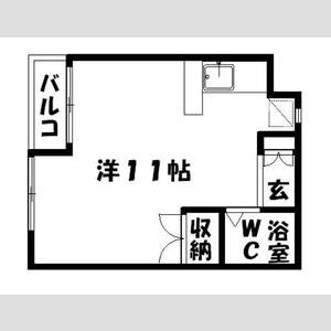 ワンルーム 間取り図