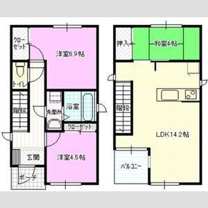 3LDK 間取り図