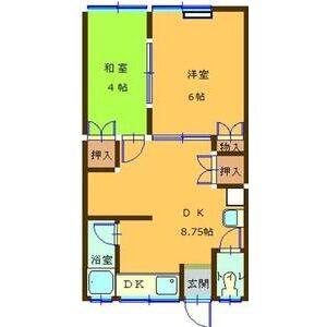 2DK 間取り図