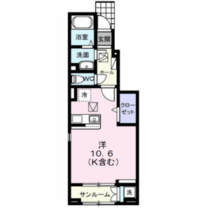 ワンルーム 間取り図