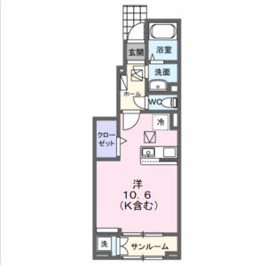 ワンルーム 間取り図