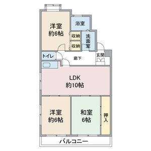 3LDK 間取り図
