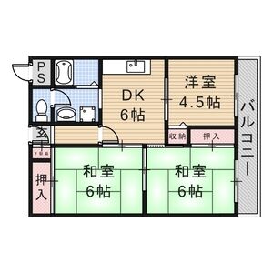 3DK 間取り図