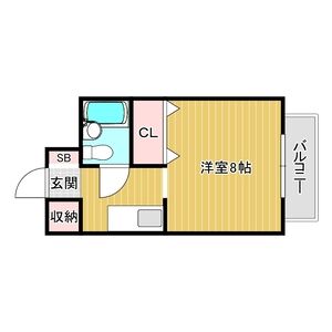 ワンルーム 間取り図