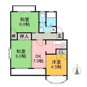 3DK 間取り図