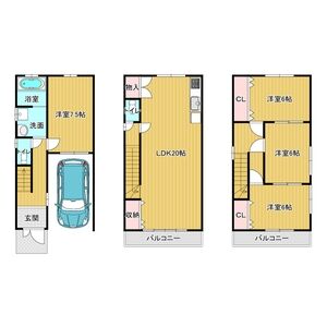 4LDK 間取り図