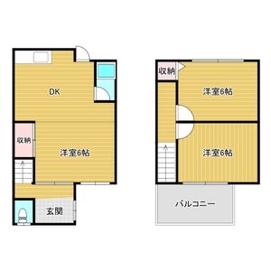 3DK 間取り図