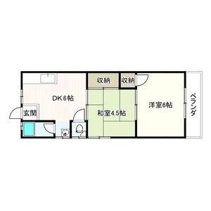 2DK 間取り図