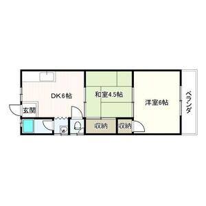 2DK 間取り図