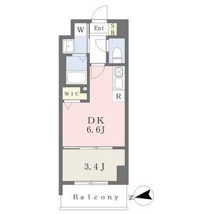 1DK 間取り図