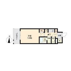 1K 間取り図