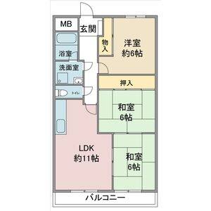 3LDK 間取り図