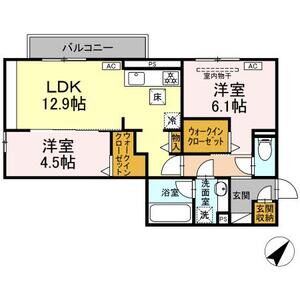 2LDK 間取り図