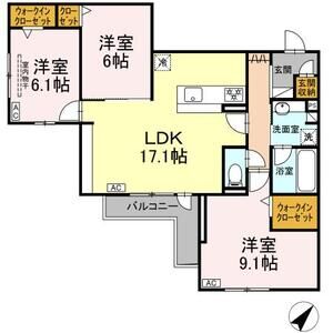 3LDK 間取り図