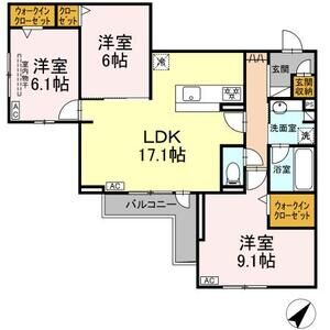 3LDK 間取り図