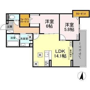 2LDK 間取り図