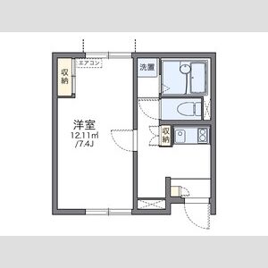 1K 間取り図