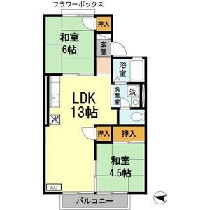 2LDK 間取り図