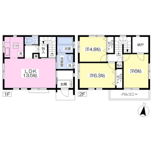 3LDK 間取り図