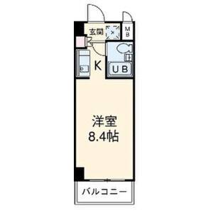 ワンルーム 間取り図