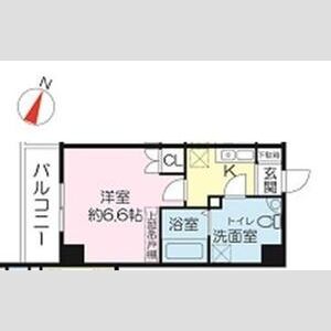 1K 間取り図