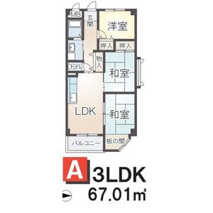 3LDK 間取り図