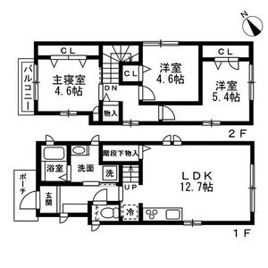 3LDK 間取り図