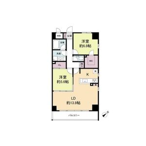 2LDK 間取り図