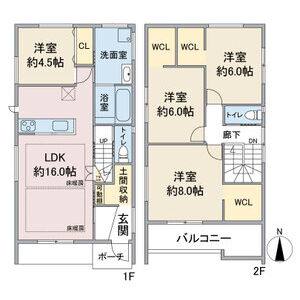 4LDK 間取り図