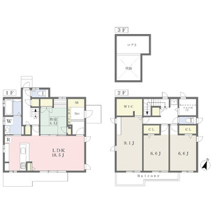 4LDK 間取り図
